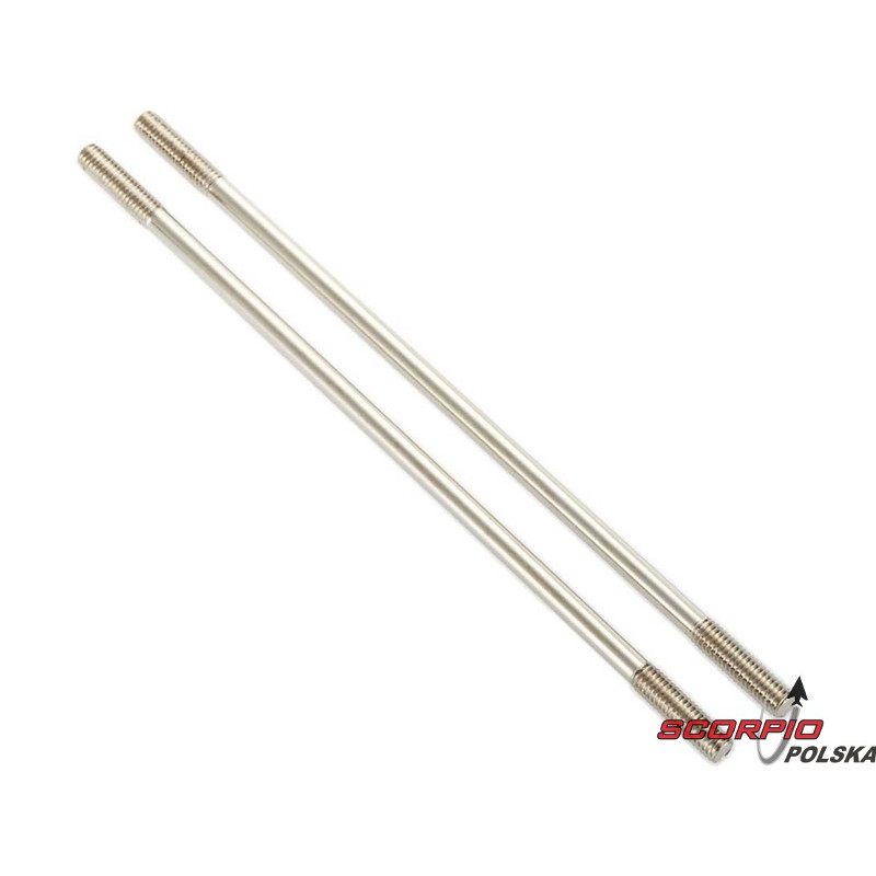 AXIAL AX31470 Cięgno M4x124.5mm stal (2): SCX10 II
