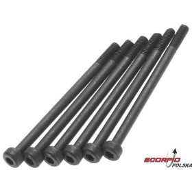 AXIAL AX31492 Śruba CH M2.6x40mm czarna (6)