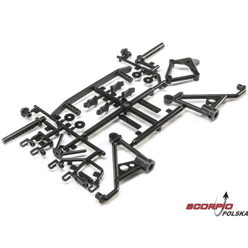 AXIAL AX31550 Uchwyty karoserii tylne: SCX10 II