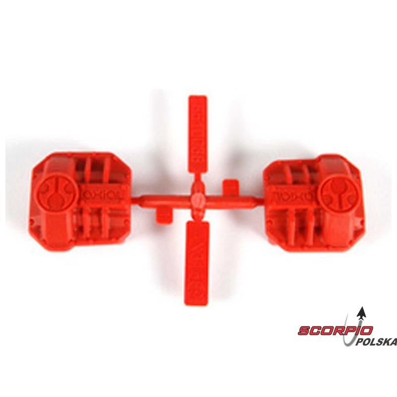 AXIAL AX31589 Pokrywa dyferencjału czerwona AR44 AX90059