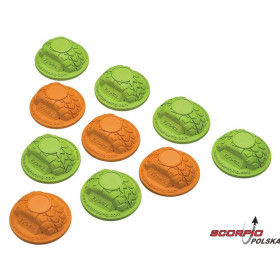 AXIAL AX12014 Krążki do wyznaczania trasy zielone/pomarańczowe (10)