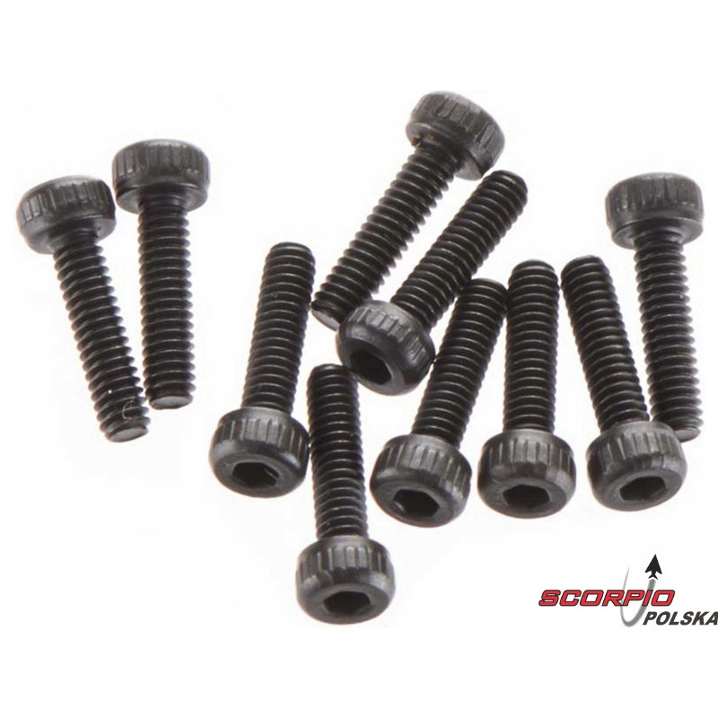 AXIAL AX31066 Śruba CH M2x8mm czarna (10)