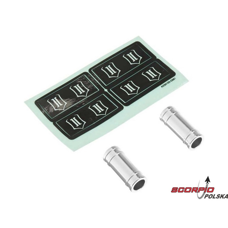 AXIAL AX30131 Komora przelewowa amortyzatora Icon aluminium (2)
