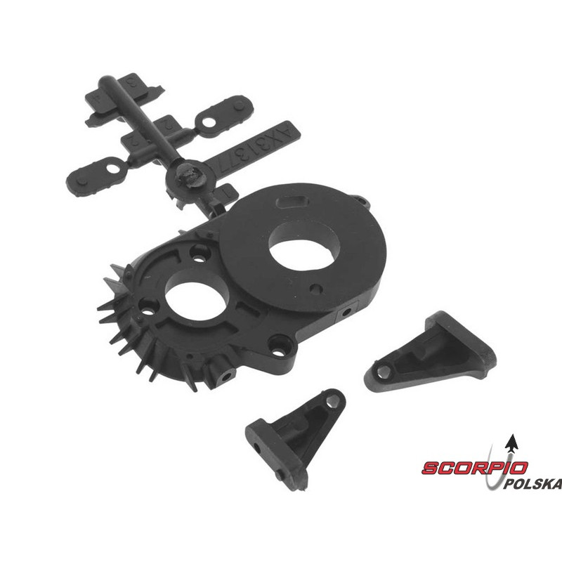 AXIAL AX31377 SCX10 II: Łoże silnika (2-st. przekładnia)