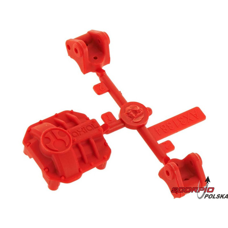 AXIAL AX31384 Obudowa dyferencijału czerwona: AR44