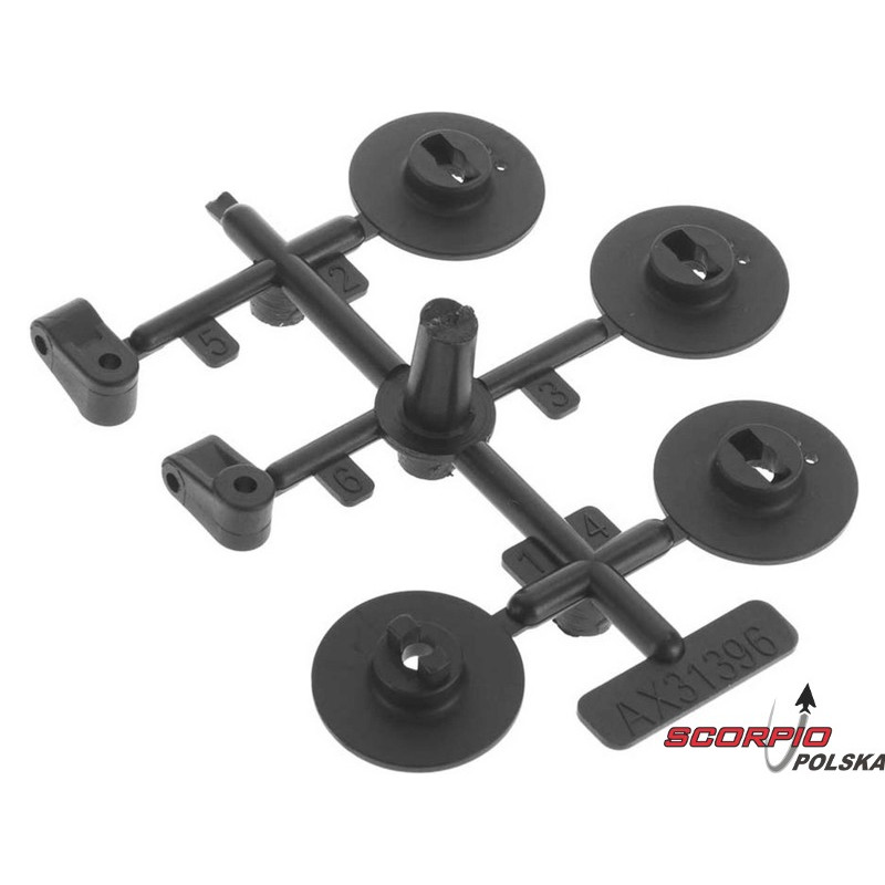 AXIAL AX31396 Wyciągarka, mocowanie serwa
