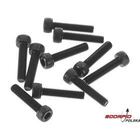 AXIAL AX31398 Śruba CH M2.6x12mm czarna (10)
