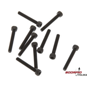 AXIAL AX31399 Śruba CH M2.6x18mm czarna (10)