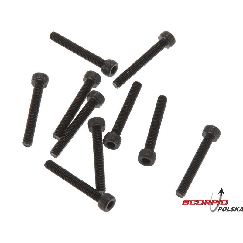AXIAL AX31399 Śruba CH M2.6x18mm czarna (10)