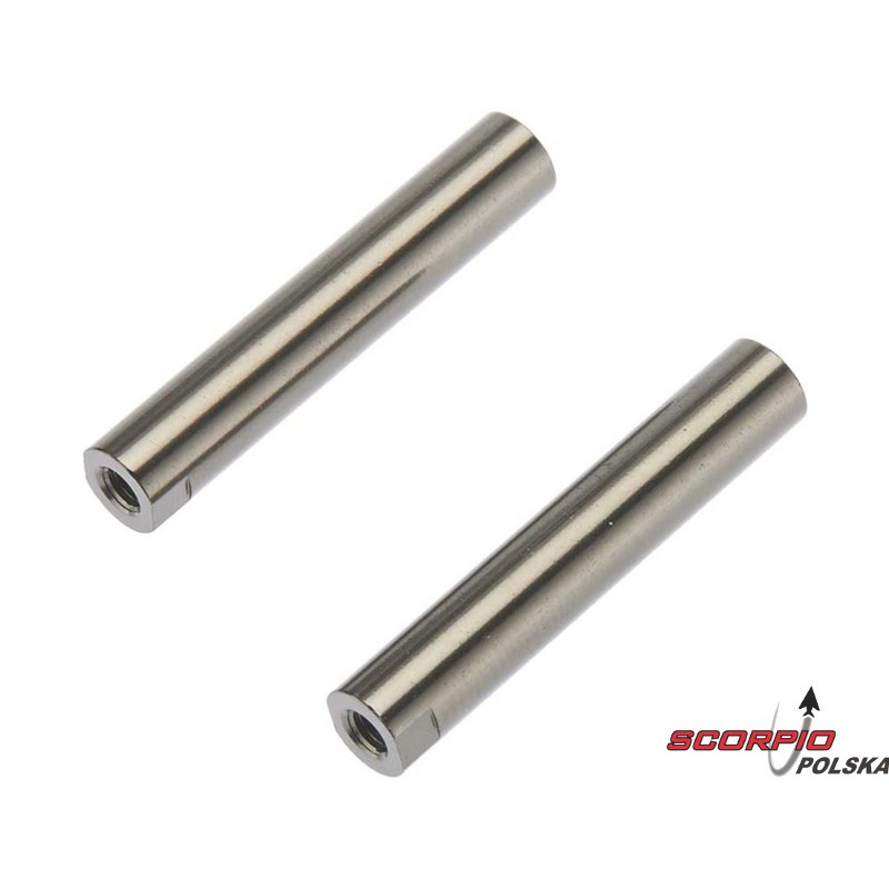 AXIAL AX30517 Rurka gwintowana 6x33mm aluminium szara (2)