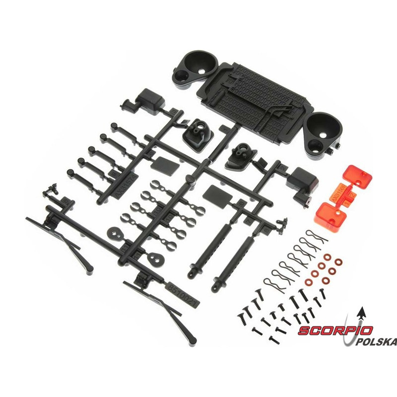 AXIAL AX31574 Makietowe dodatki karoserii: CRC JK
