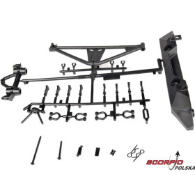 AXIAL AX80126 SCX10/Poison Spyder/JK: Zderzak tylny, mocow