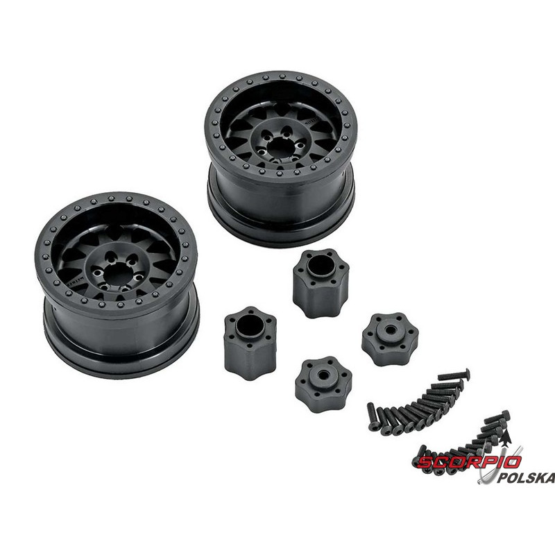 AXIAL AX31178 Felga 2.2 Method Beadlock IFD czarna (2)