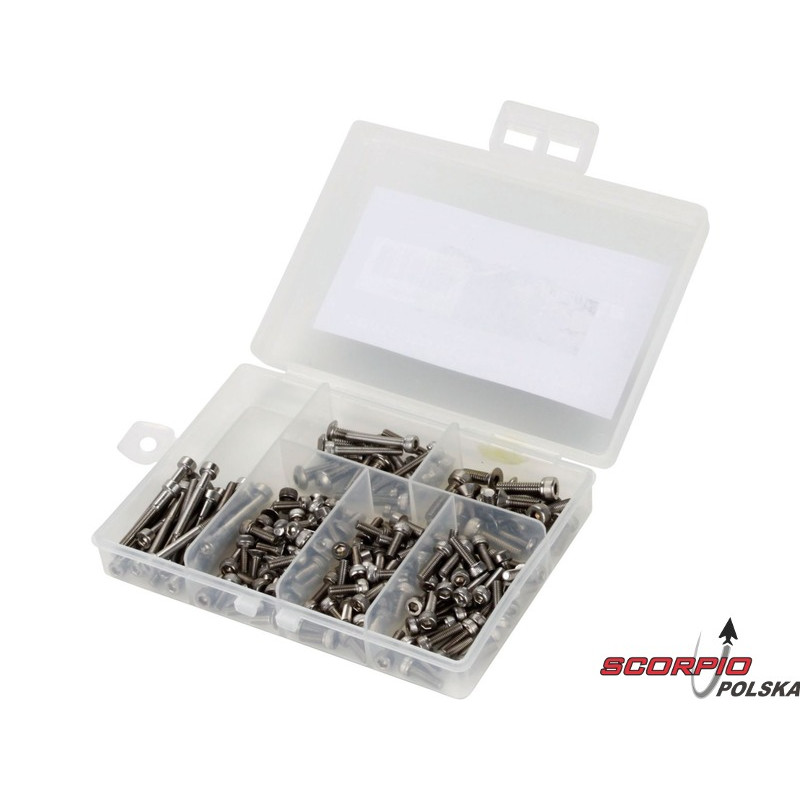 DYNAMITE Komplet śrub nierdzewnych do AXIAL SCX10