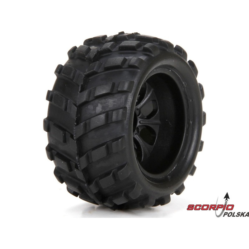 ECX 1:24 Ruckus - Koła przednie / tylne z oponami (2)