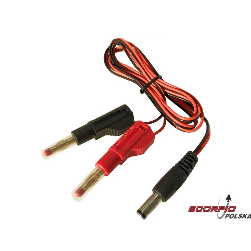 Kabel ładowania z banankami - SPEKTRUM/JR Tx