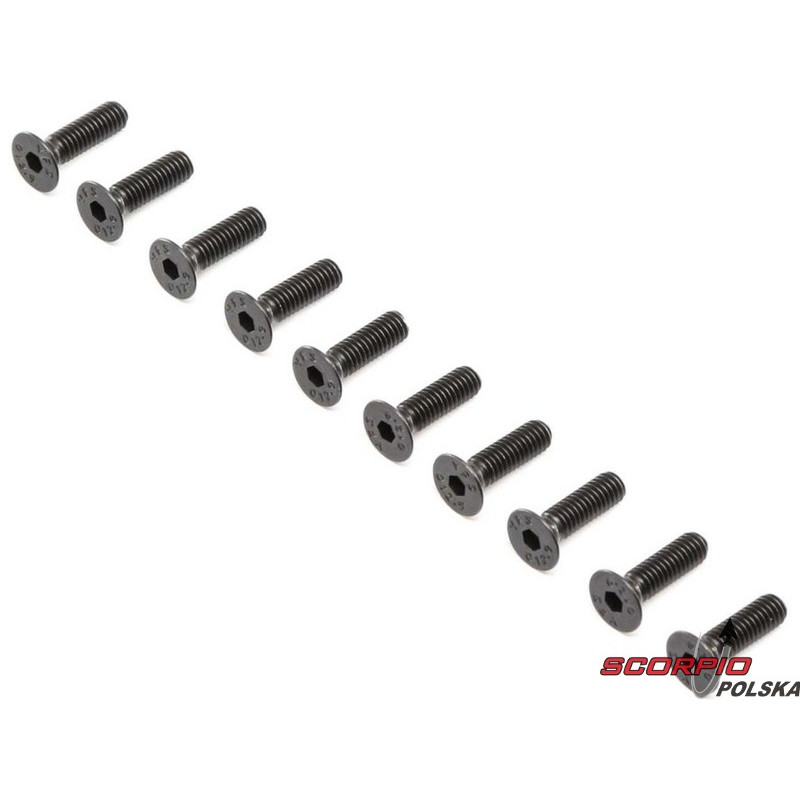 Losi Śruba płaska główka M4x14mm (10)