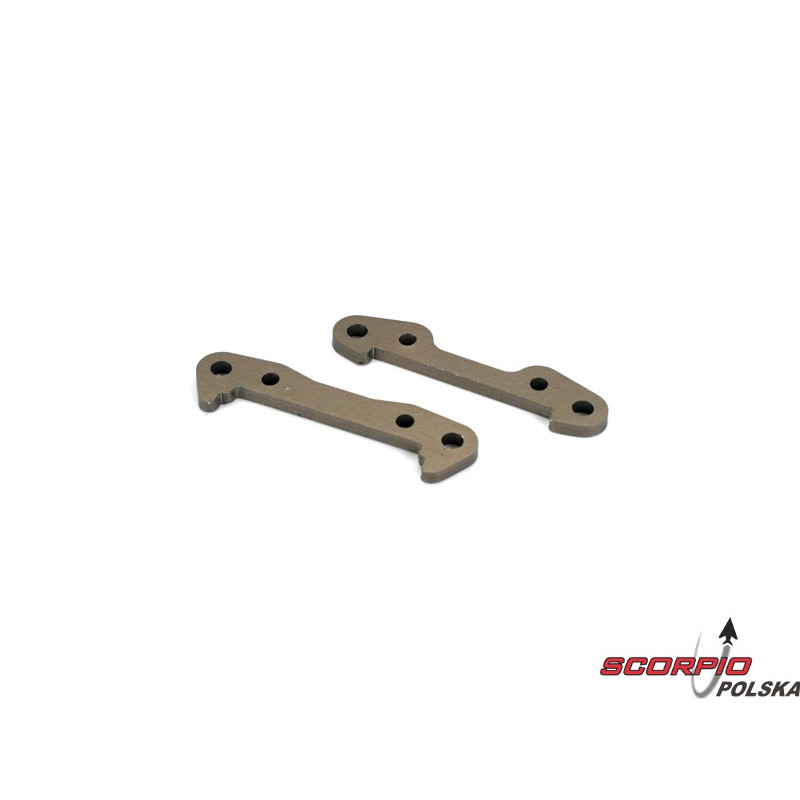 Front Hinge Pin Brace Set-Aluminum: 8B.8T