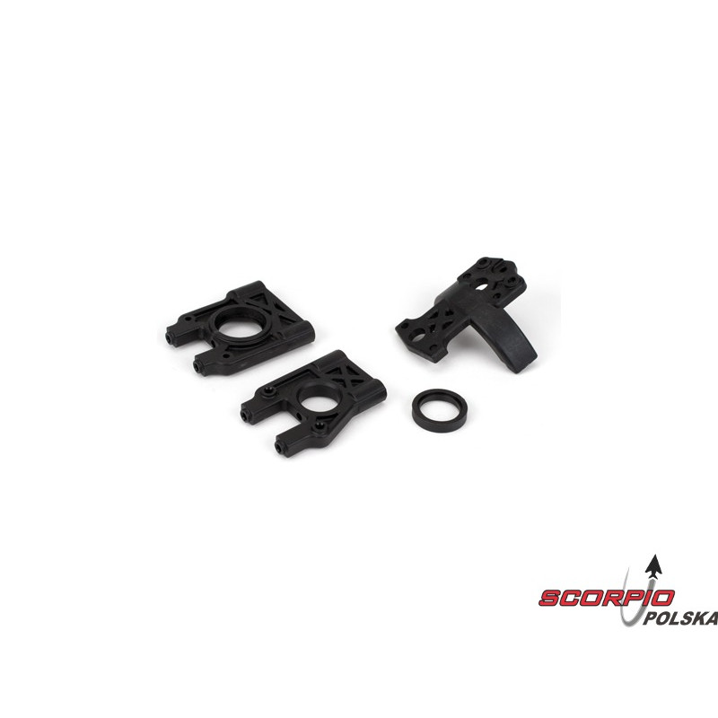 Center Diff Mount & Brace Set:8B.8T