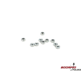 4-40 Steel Locking 1/2 Nuts (10)
