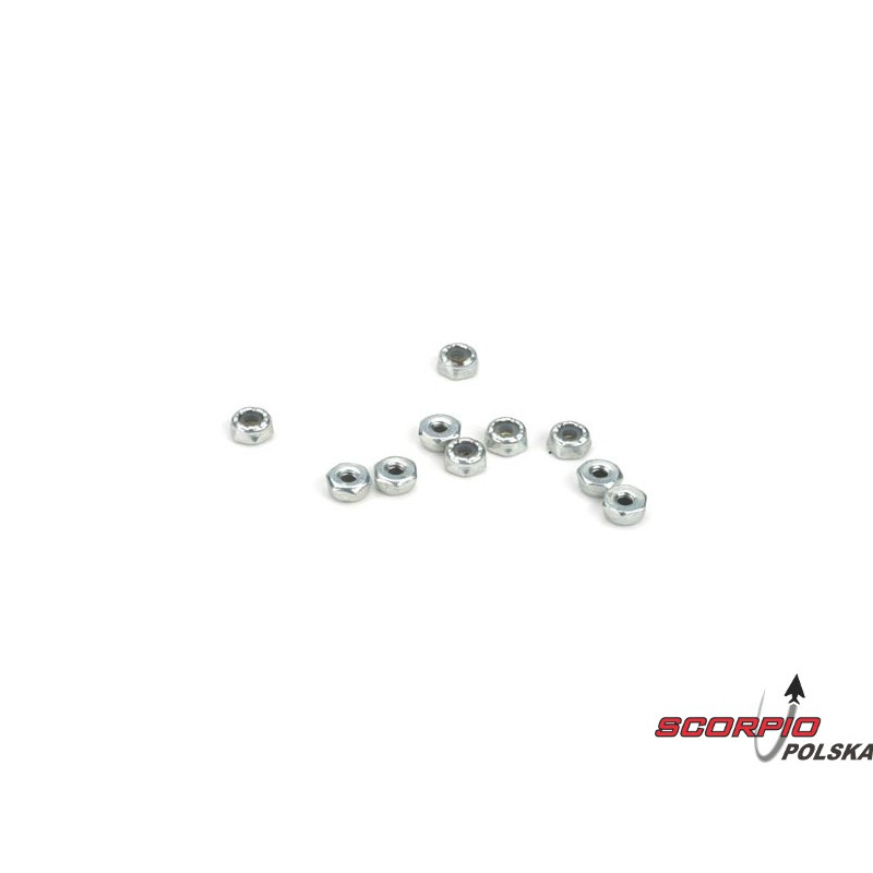 4-40 Steel Locking 1/2 Nuts (10)