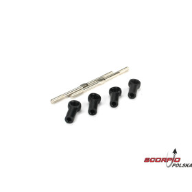 Turnbuckles 5mm X 92mm w/ Ends: 8T
