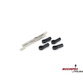 Turnbuckles 5mm X 100mm w/ Ends: 8T
