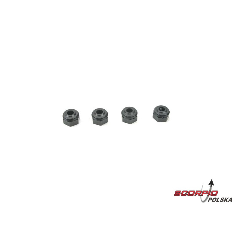 Wheel Hex Set. Hard Anodized (4): LST. AFT. MGB