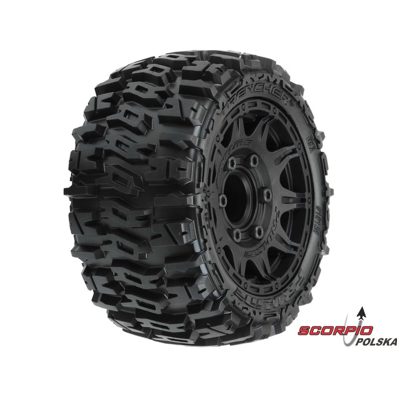 PRO-LINE koło 2.8", opona Trencher LP, felga Raid H12 czarna (2)