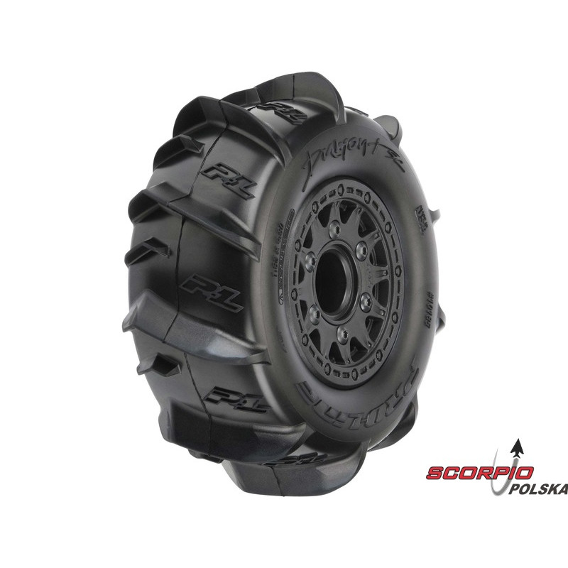 PRO-LINE koło 2.2/3.0", opona Dumont, felga Raid H12 czarna (2)