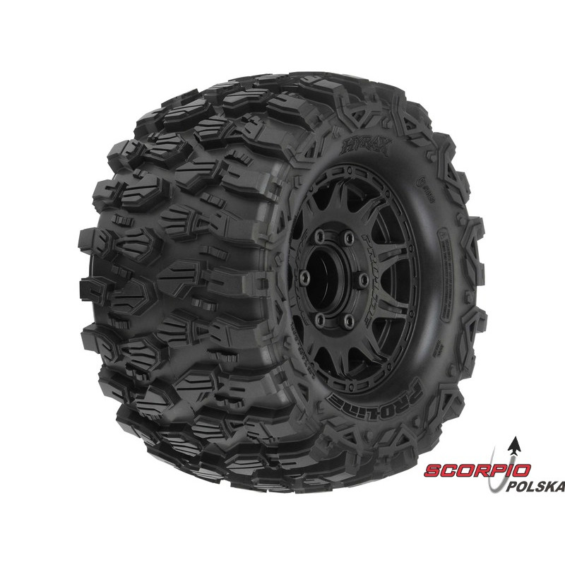 PRO-LINE koło 2.8", opona Hyrax, felga Raid H12 czarna (2)