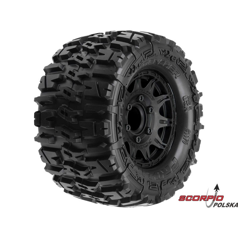 PRO-LINE koło 2.8", opona Trencher, felga Raid H12 czarna (2)