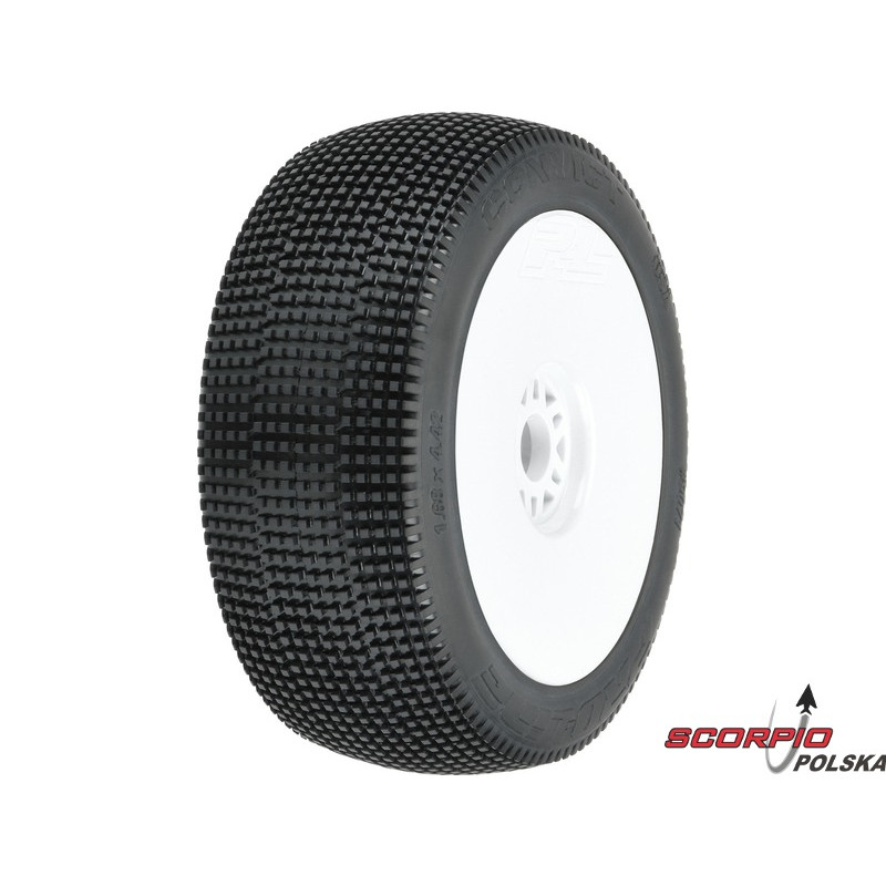 PRO-LINE kolo 3.3", opona Convict S3 Buggy, felga H17 biała (2)