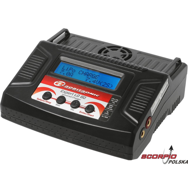 Robitronic ładowarka Expert LD 80 80W AC/DC