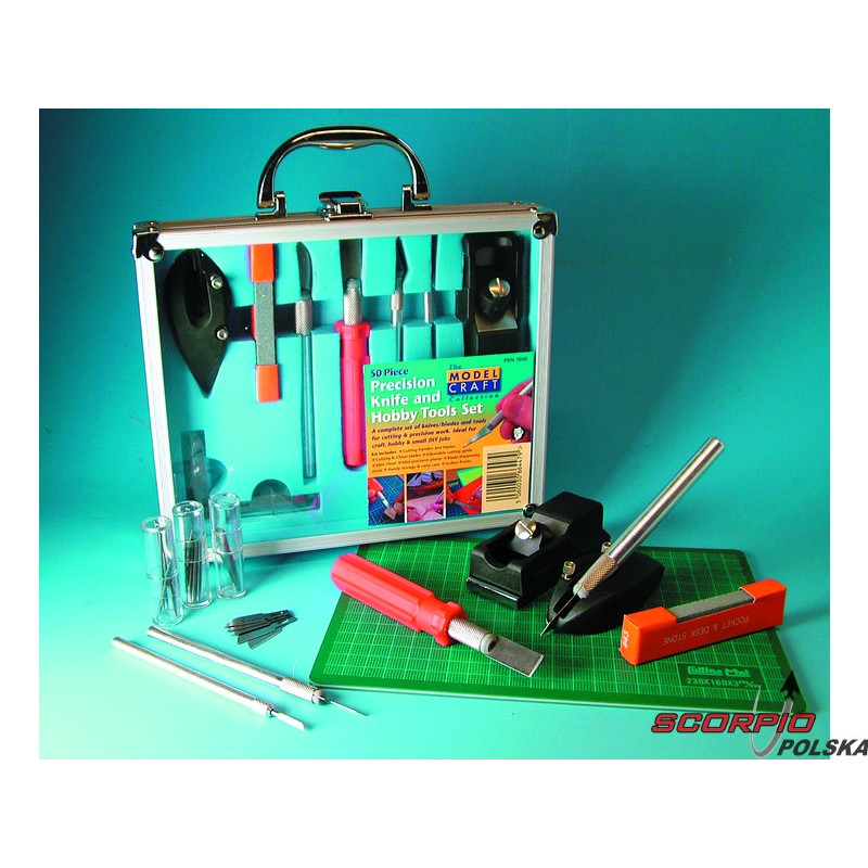 Modelcraft narzędzia modelarskie (zestaw 50szt)