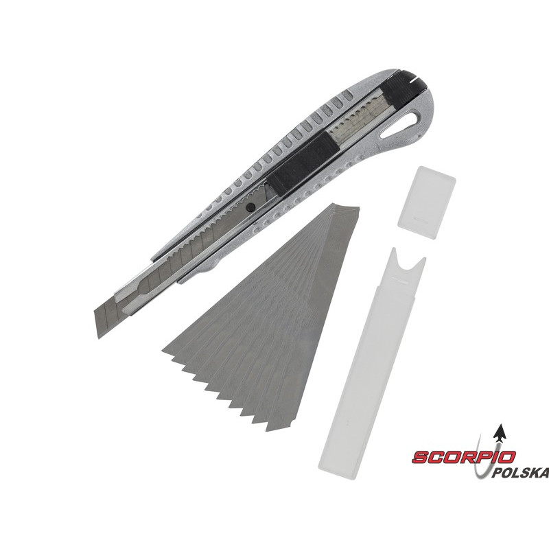 Modelcraft nóż łamany metalowy z 10 ostrzami 9x0.3mm