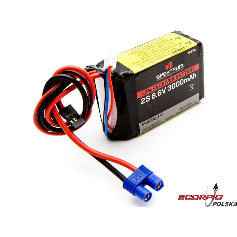 SPEKTRUM - akum. odbiornika LiFe 6.6V 3000mAh