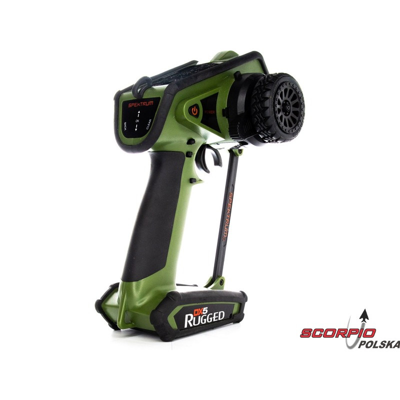 SPEKTRUM DX5 Rugged DSMR zielony sam nadajnik