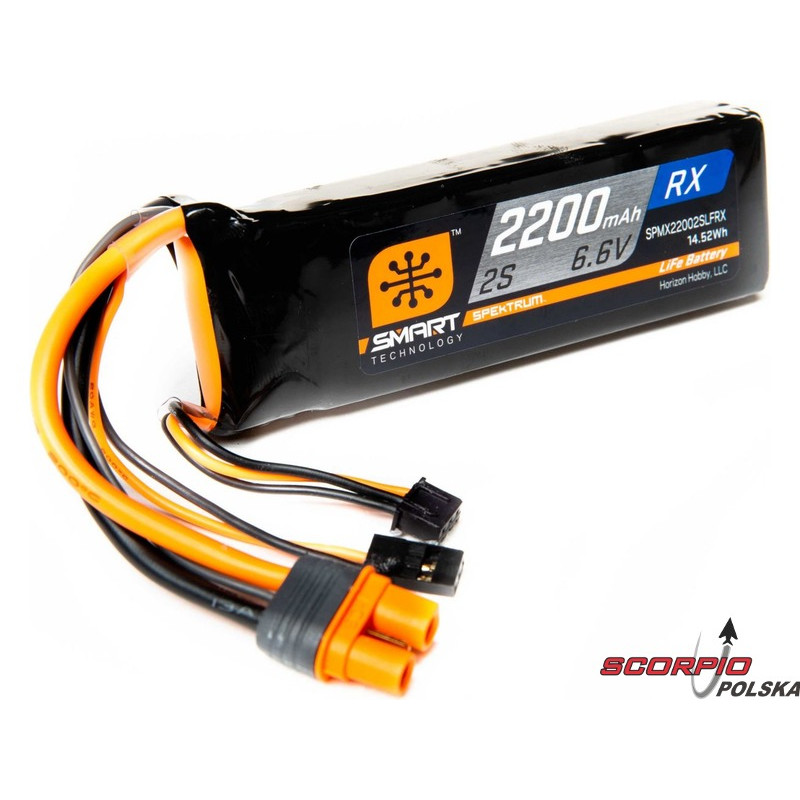 SPEKTRUM Smart LiFe 6.6V 2200mAh Rx IC3