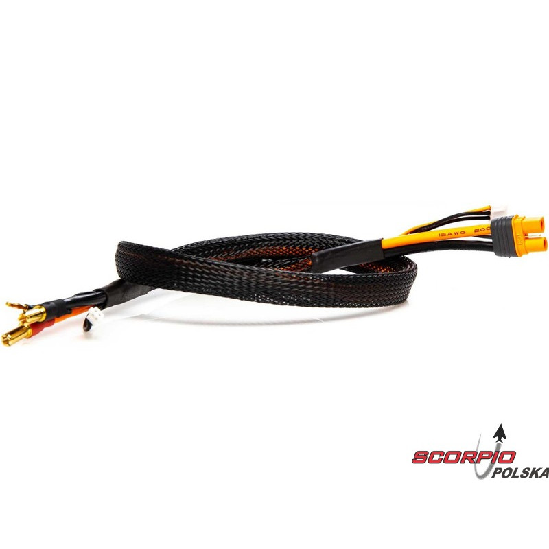 SPEKTRUM kabel ładowania IC3 SMART z wtyczkami gold 5mm