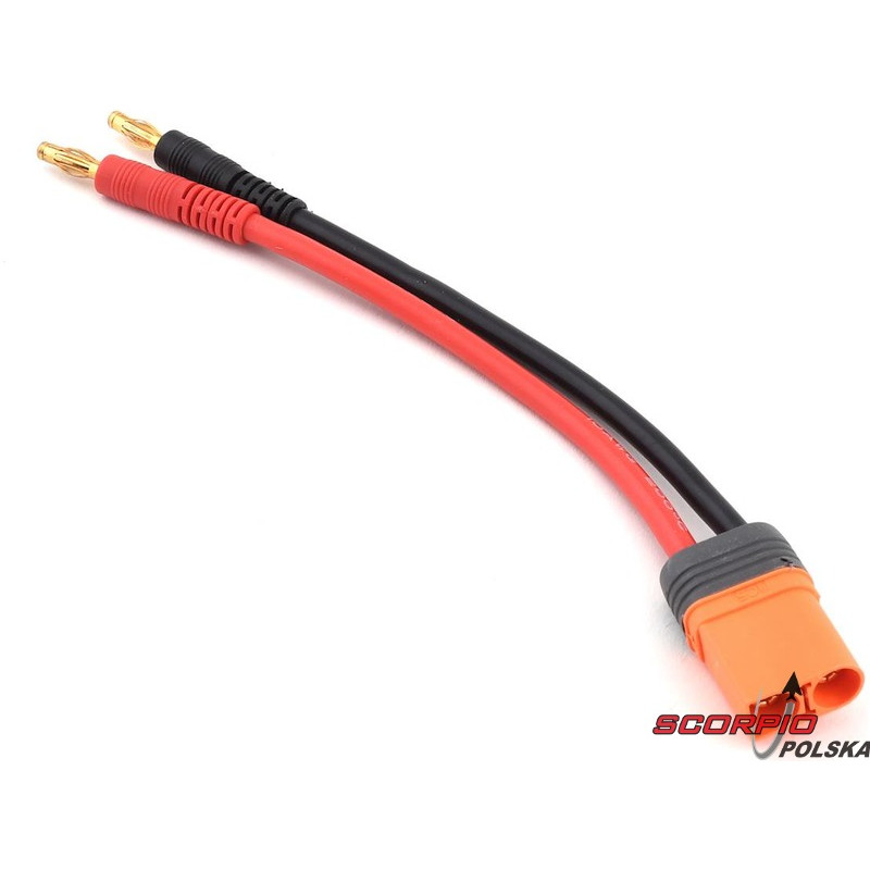 SPEKTRUM kabel ładowania IC5 z banankami 30cm, 10AWG