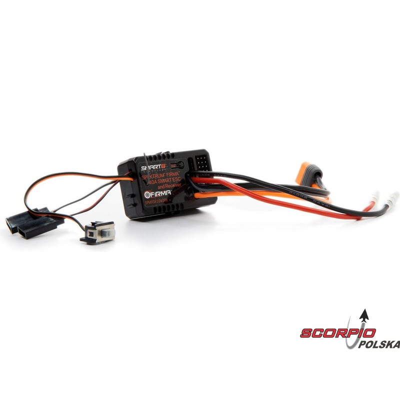 SPEKTRUM Smart odbiornik 4ch z regulatorem Firma 40A