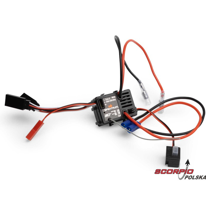 SPEKTRUM regulator szczotkowy 25A, odbiornik SLT 1:18 Crawler