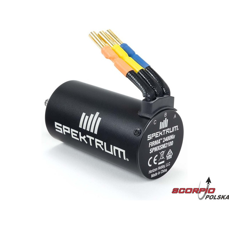 SPEKTRUM silnik trójfazowy Firma 3668 2400obr/V 4P 5mm