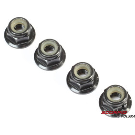 TLR: Nakrętka samokontr. z kołn. M4 aluminium 0.7mmx7mm (4)