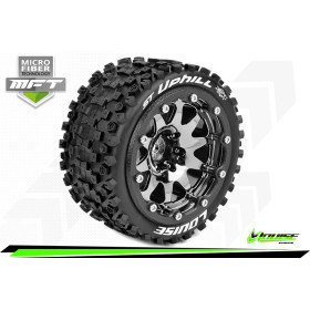 LOUISE RC Koła 2szt. ST-UPHILL 1/2" OS Tire Set Mounted Sport Black Chrome 2.8 Bead Lock Wheels - Hex 12mm