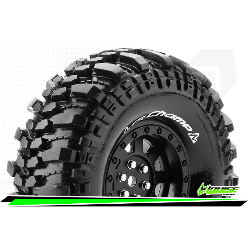 LOUISE Koła 2szt. CR-CHAMP 1/10 Super Soft Hex 12mm Crawler - TRAXXAS TRX-4