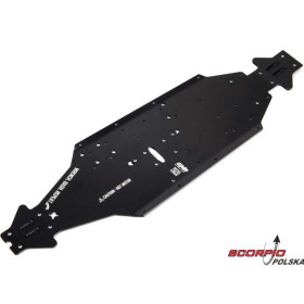 Arrma podwozie aluminium CNC 7075 T6 XLWB czarne