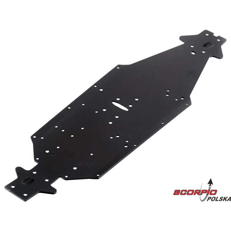 Arrma AR320197 Podwozie aluminium LWB srebrne/niebieskie: Kraton