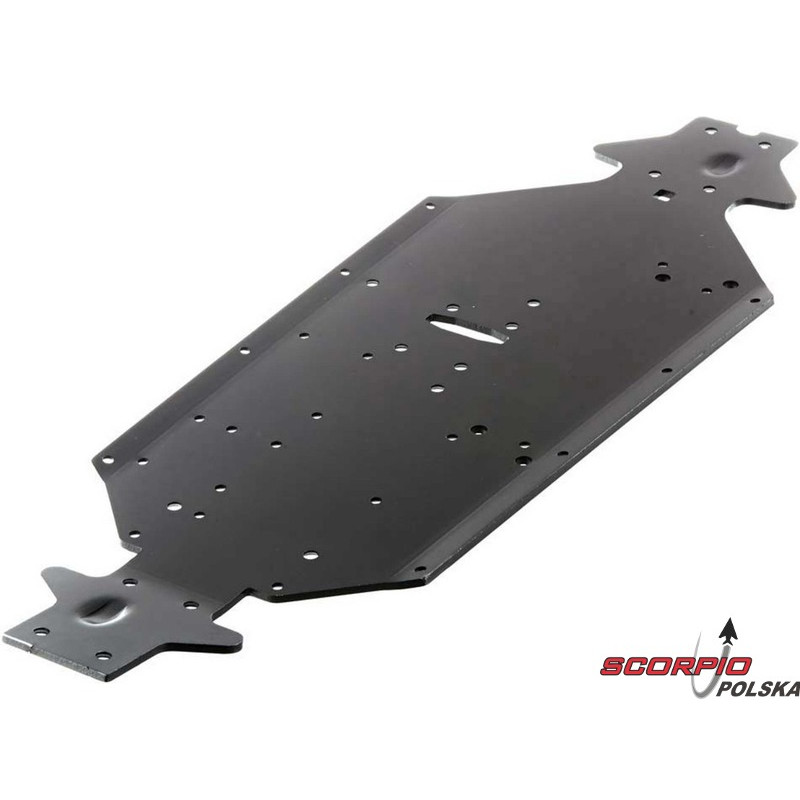 Arrma AR320188 Podwozie aluminium SWB srebrne/niebieskie: Typhon